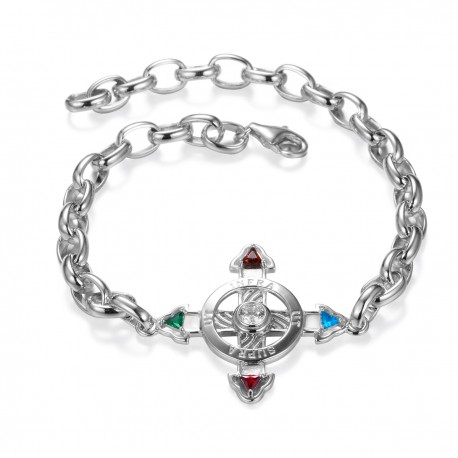 Schutzkreuz Silber 925 als Armband NEU