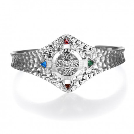 Schutzkreuz 30mm Silber 925 als Armreif NEU