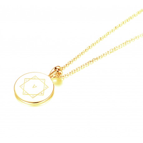 Kraft-Amulett 18mm in Gold 585