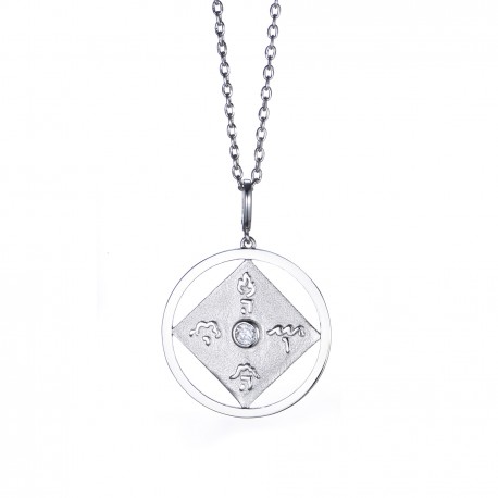 Energieanhänger "Universum" in 585 Weißgold