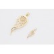 Engelsflügel "Tanzender Engel" 585 Weißgold