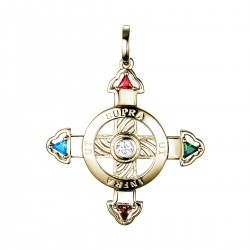 Schutzkreuz Gelbgold 585 in 30 mm