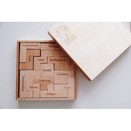 Goldene Pyramide als 13 Blöcke Spiel