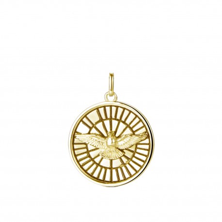 Schutzamulett "Taube des Heiligen Geistes" 14K Gelbgold