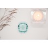 Kristall "P9" 42mm achtkant Türkis