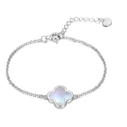 Schutzamulett "Glücksbringer" als Armkette in 5 Farben 925 Silber