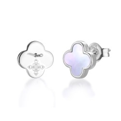 Schutzamulett "Glücksbringer" als Ohrstecker in 5 Farben 925 Silber