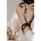 Lederarmband mit Energiekreis