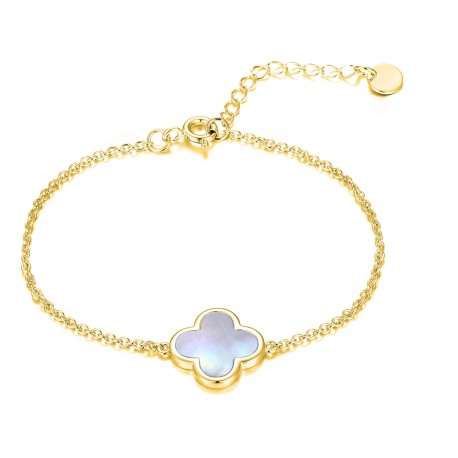 Schutzamulett "Glücksbringer" als Armkette in 5 Farben 585 Gelbgold