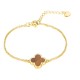 Schutzamulett "Glücksbringer" als Armkette in 5 Farben 585 Gelbgold
