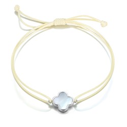 Armband in 5 Farben Kleeblatt in 9mm