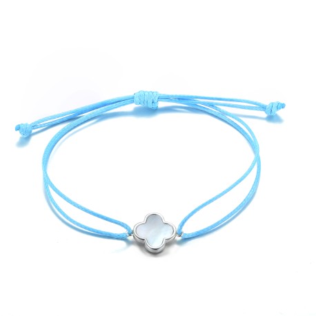 Armband in 5 Farben Kleeblatt in 9mm