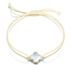 Armband in 5 Farben Kleeblatt in 11mm