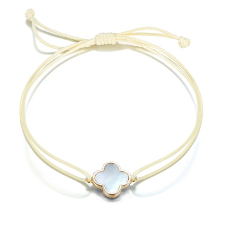 Armband in 5 Farben Kleeblatt in 11mm