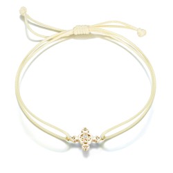 Armband Schutzkreuz in 11mm 585 Gelbgold