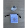 Stoffsäckchen aus robuster Baumwolle 7x6cm für die kleinen Kristalle bis 40mm