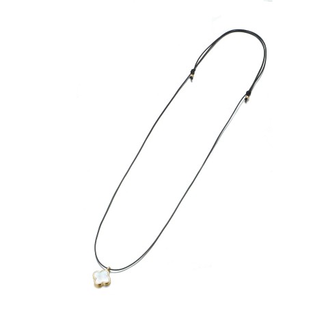 Halskette als Kleeblatt 925 in 11mm vergoldet