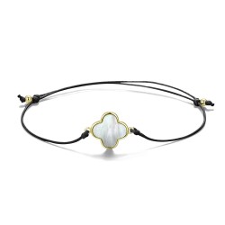 Armband in 5 Farben Kleeblatt in 11mm