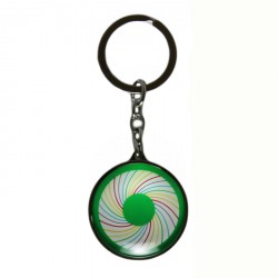 Metall-Glas-Schlüsselanhänger