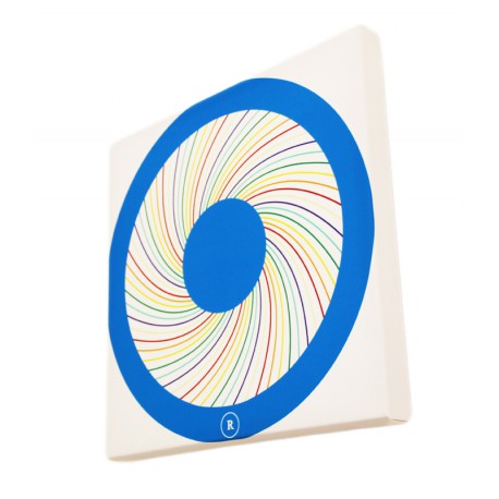 Tanzender Engel 40x40 Leinwand rund