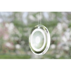 Energieglasscheibe 80 mm Rand Glatt