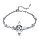 Schutzkreuz Silber 925 als Armband NEU Kette mit Steinen