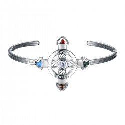 Schutzkreuz 30mm Silber 925 als Armreif