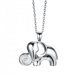 Energie-Schutz-Anhänger Elefant in 925 Silber