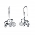 Energie-Schutz-Ohrringe Elefant in 925 Silber