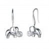 Energie-Schutz-Ohrringe Elefant in 925 Silber