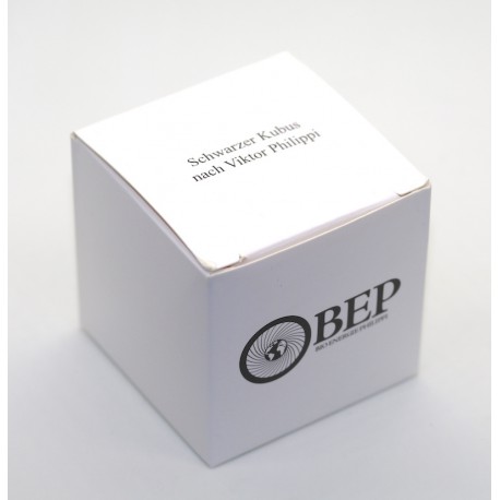 Schwarzer Kubus aus Holz in 60x60mm